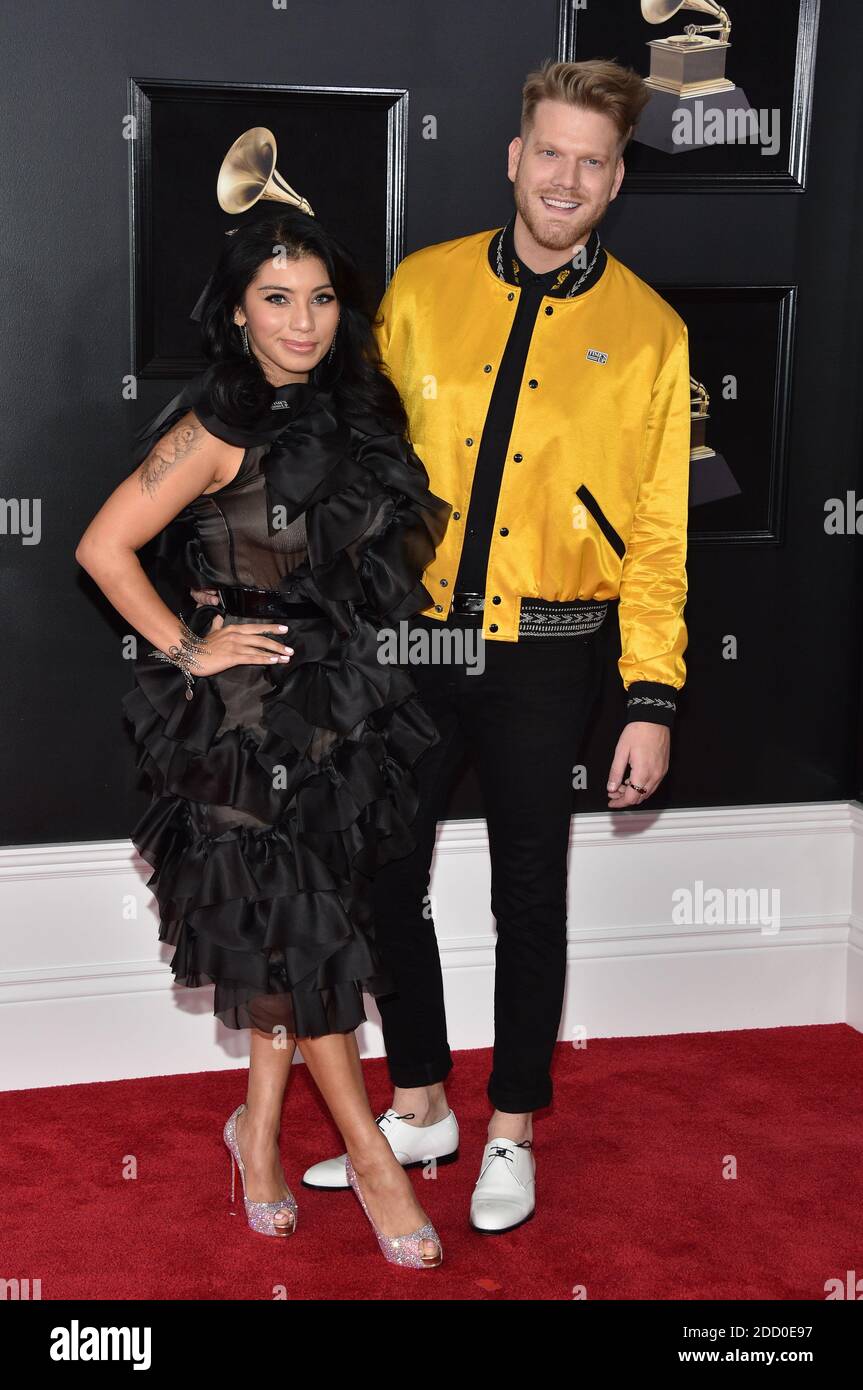 Kirstin Maldonado And Scott Hoying Of The Group Pentatonix Attend The 60th Annual Grammy Awards At Kirstin Maldonado And Scott Hoying Of The Group Pentatonix Attend The 60th Annual Grammy Awards At