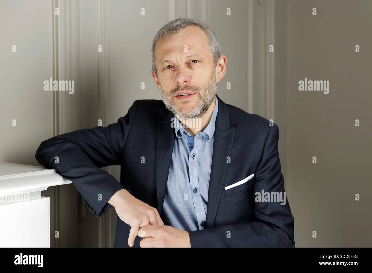 File picture, dated on November 10, 2017, Pierre Mathiot posing during ...