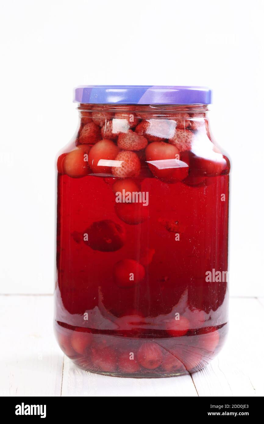 Red glace cherries jar hires stock photography and images Alamy