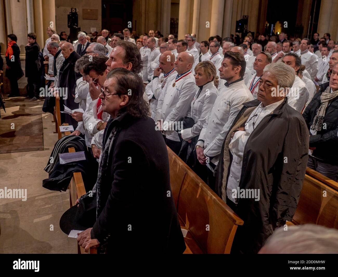 Paul Bocuse's funeral took place in the cathedral St Jean, Lyon. Photo by  Bony/Pool/ABACAPRESS.COM Stock Photo - Alamy