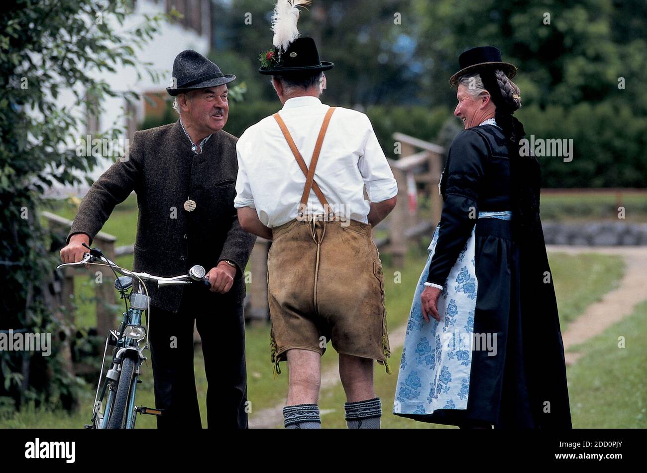 Bavarian people wearing traditional clothes Bavaria, Germany Stock ...
