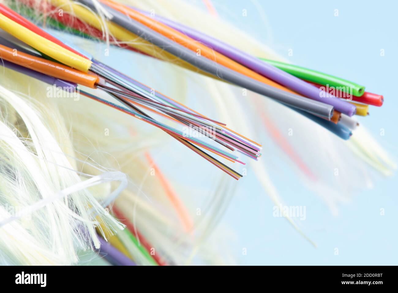Fiber optic cable used in network Stock Photo Alamy