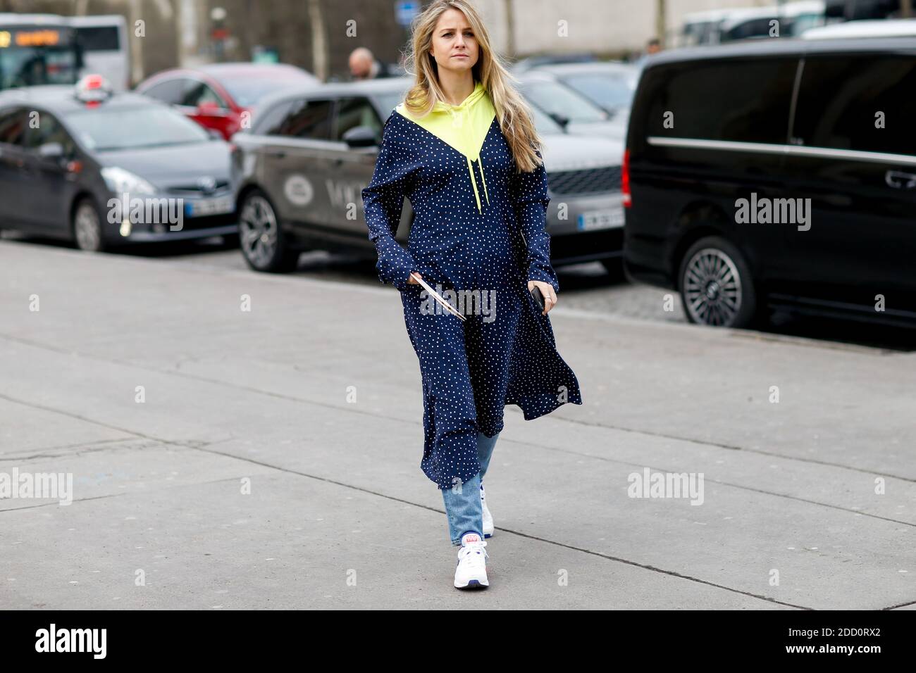Holly Rouselle Street style, Holly Russel arriving at Haider Ackermann Fall-Winter ...
