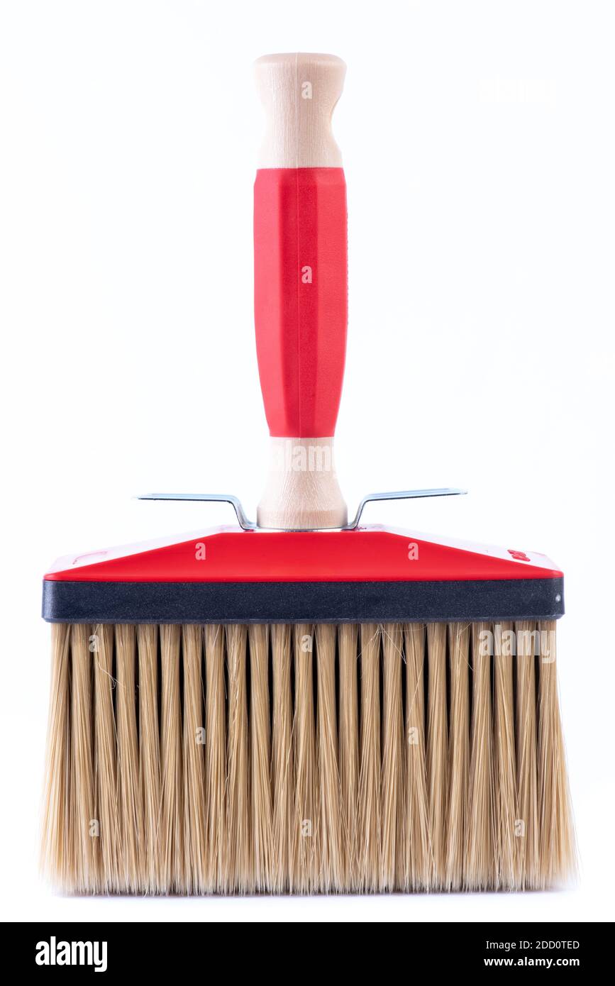 Big paint brush tool isolated on white background Stock Photo Alamy
