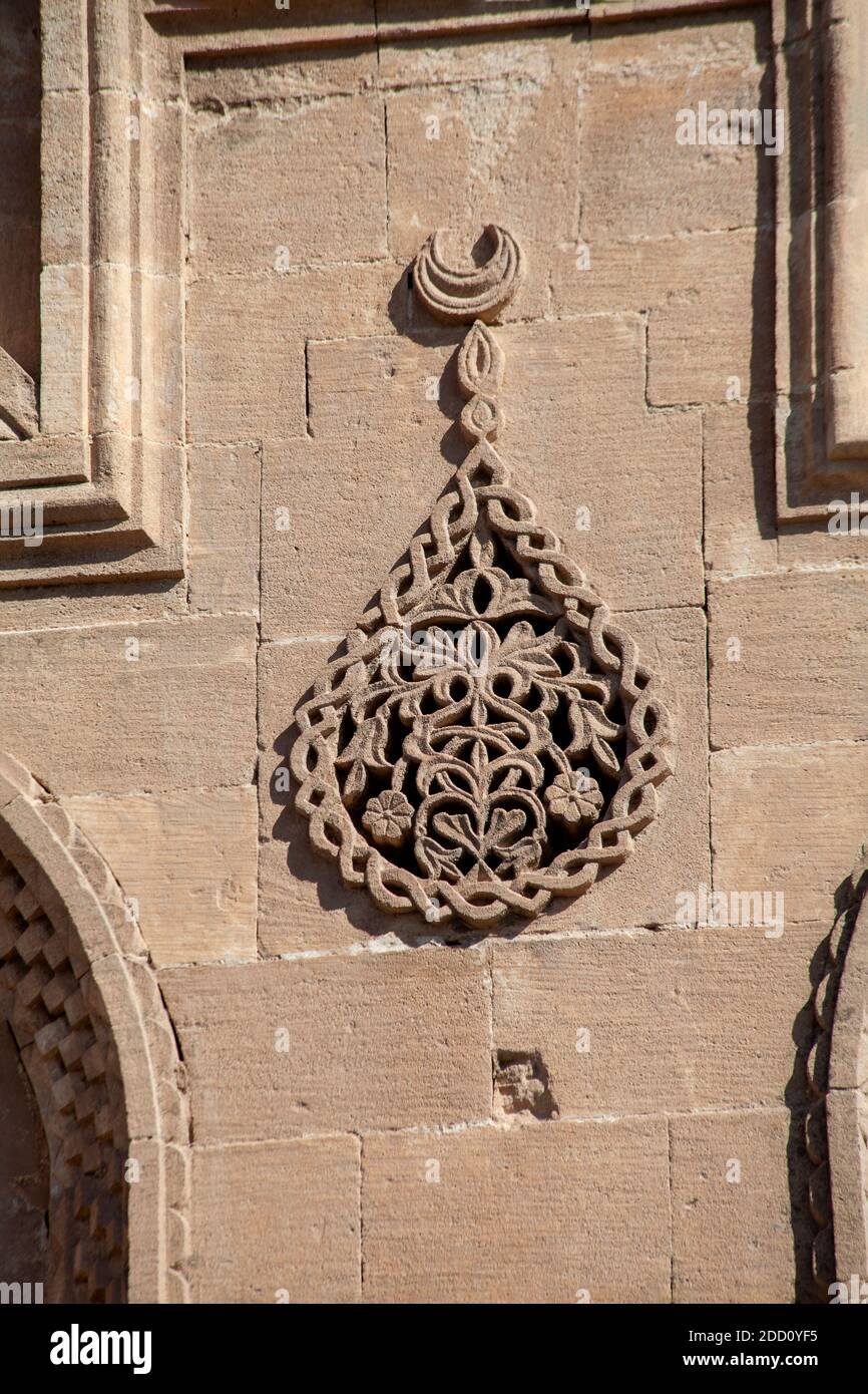 Traditional ornament of buildings wall in Mardin,Turkey. Stock Photo