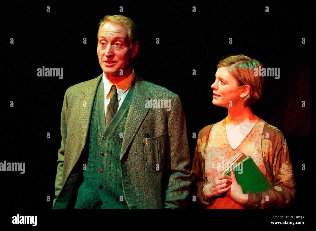 Charles Dance (Halder), Emilia Fox (Anne) in GOOD by C P Taylor at the Donmar Warehouse, London WC2  23/03/1999  design: Christopher Oram  lighting: Hartley T A Kemp  director: Michael Grandage Stock Photo