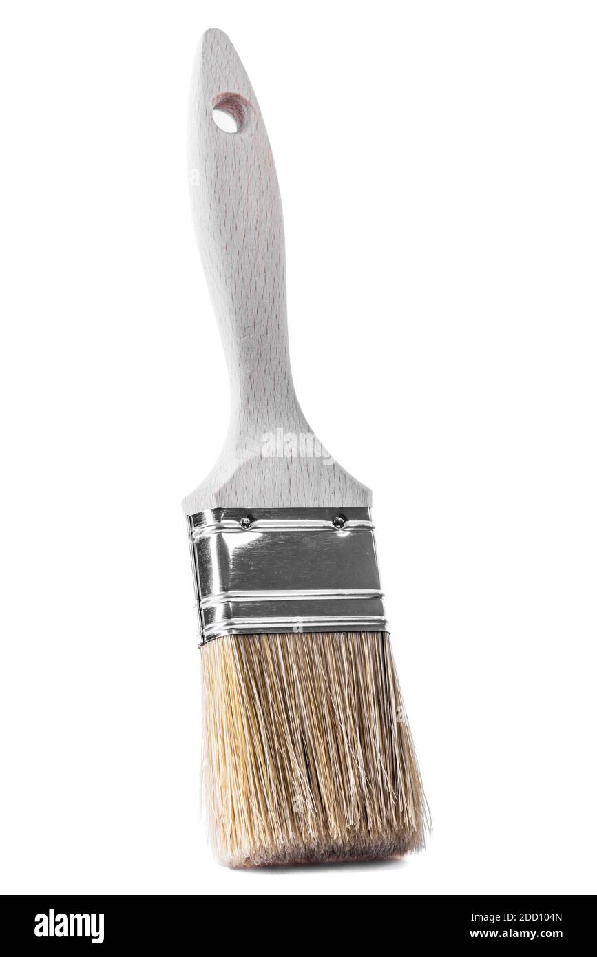 Paint brush tool isolated on white background Stock Photo
