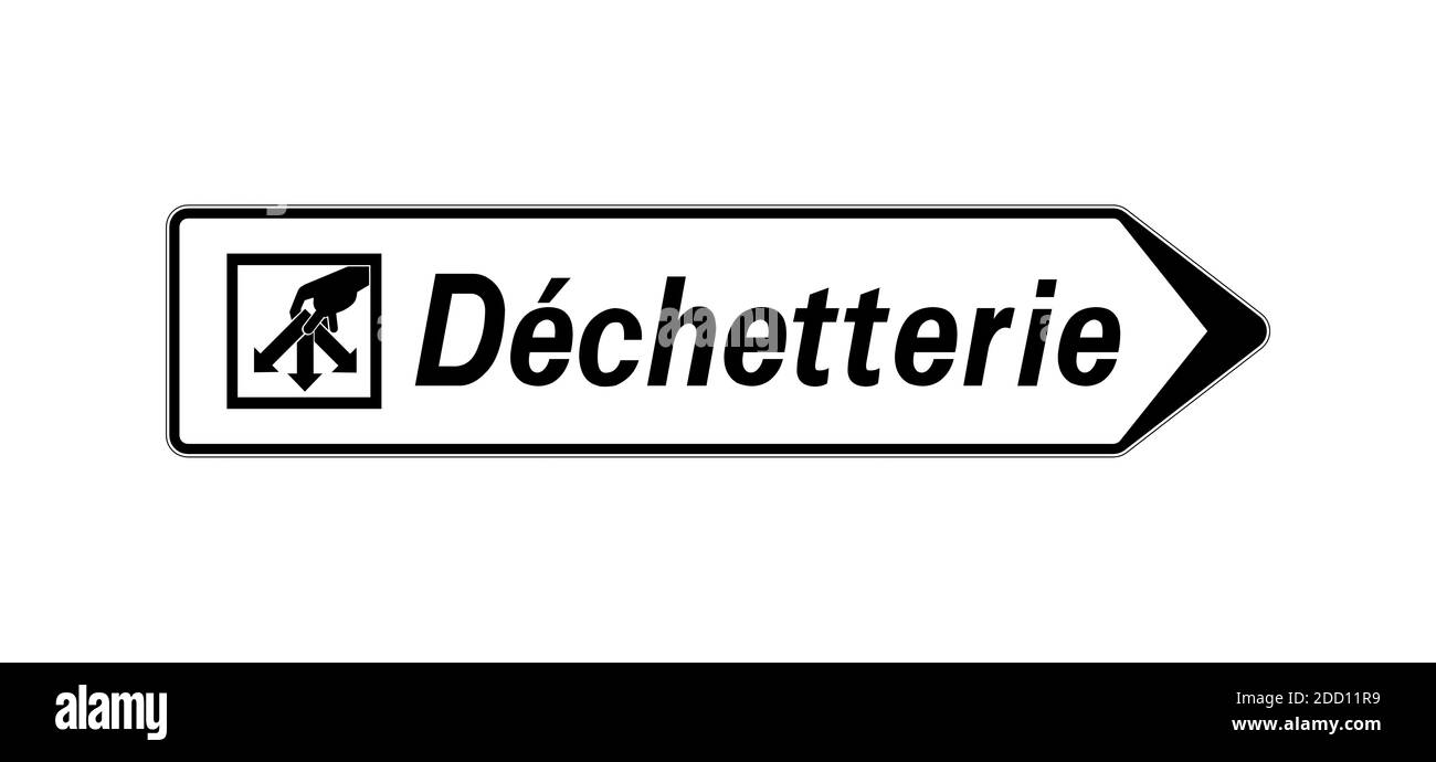 Waste recycling centre sign Black and White Stock Photos & Images Alamy