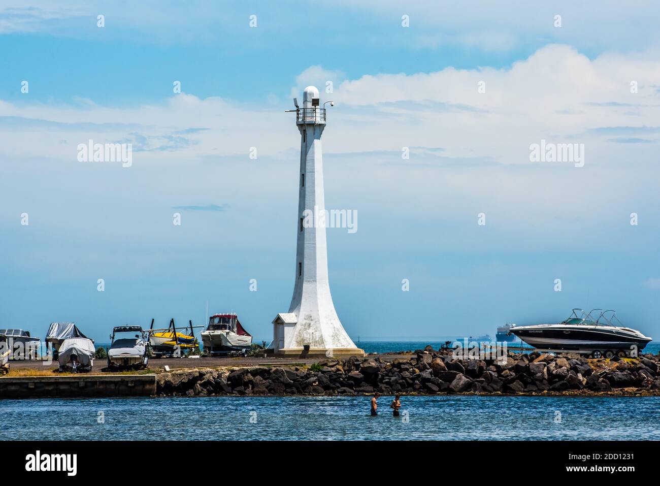 St kilda marina lighthouse hi-res stock photography and images - Alamy
