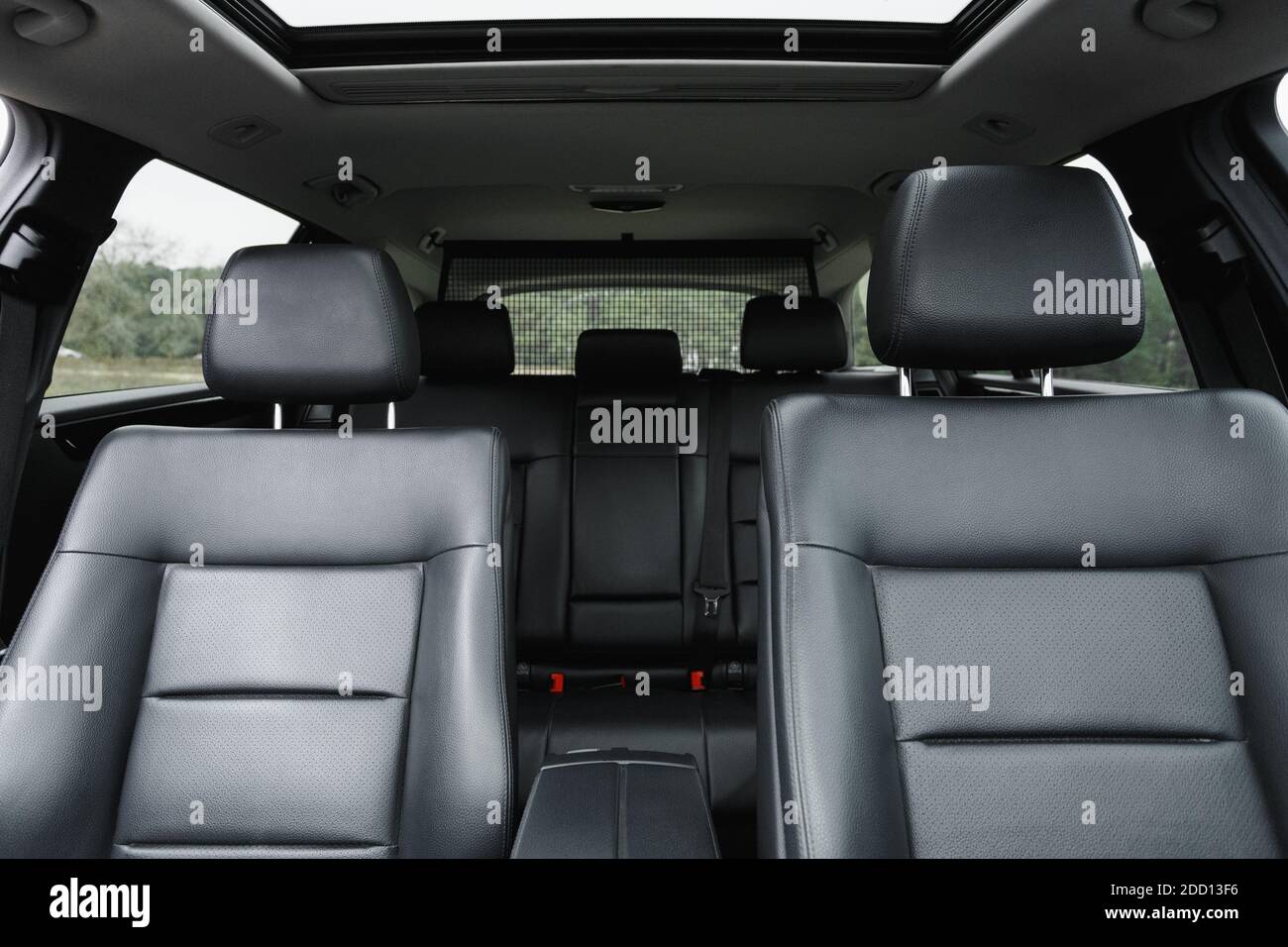 Car interior, part of front seats, close Stock Photo - Alamy