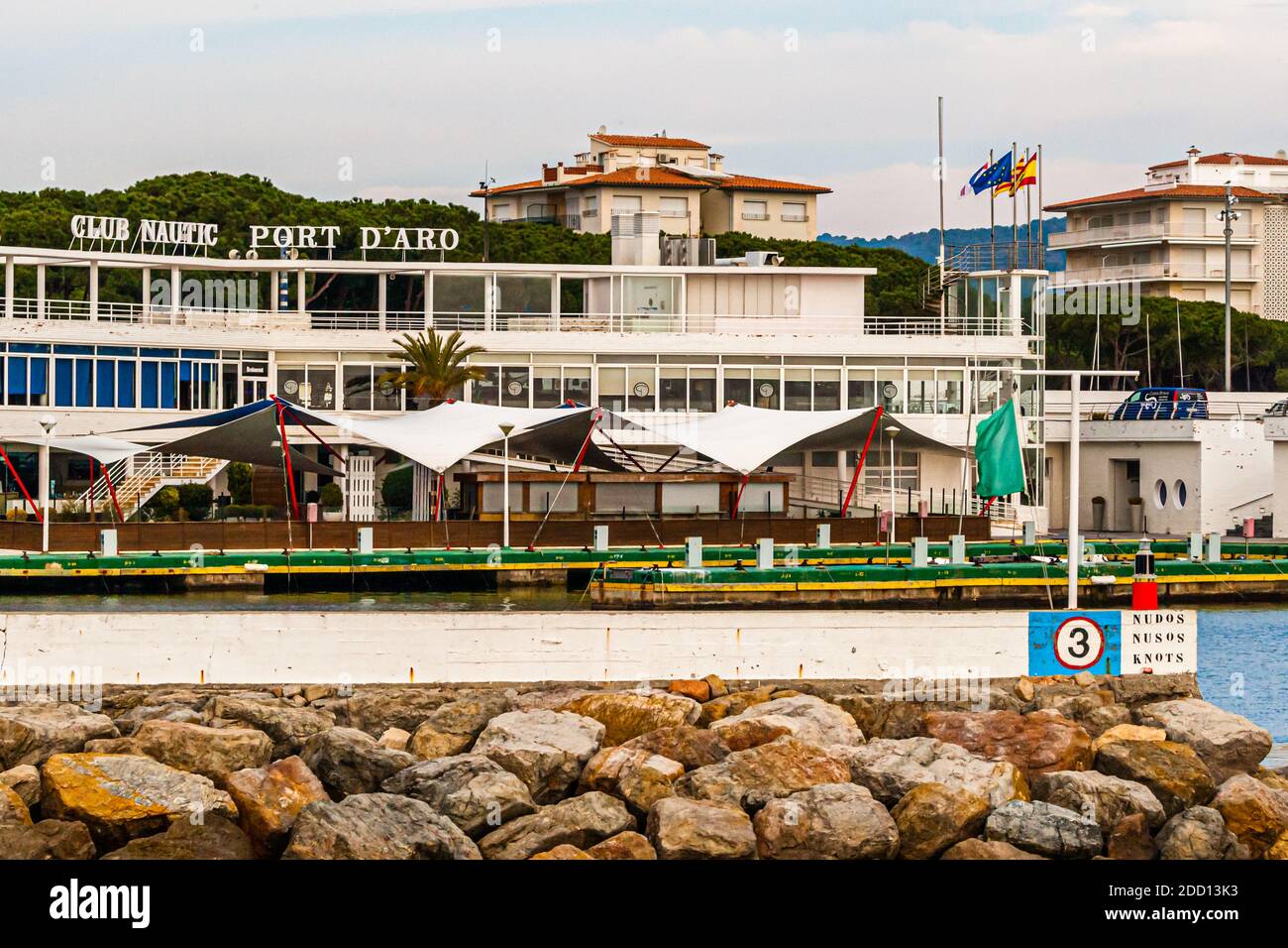 Club Nautic Port d'Aro in Sant Feliu de Guíxols, Spain Stock Photo