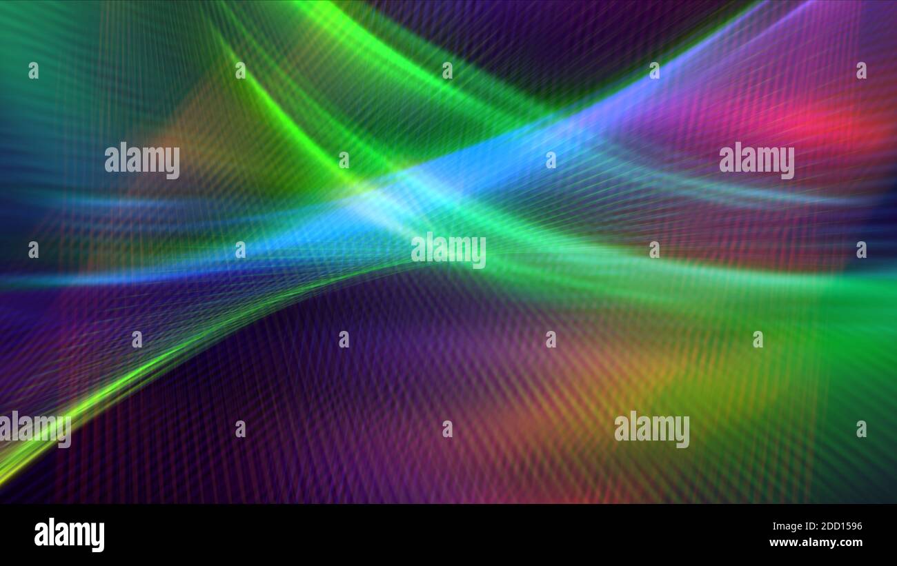 abstract background line light wave colorful illustration render Stock ...