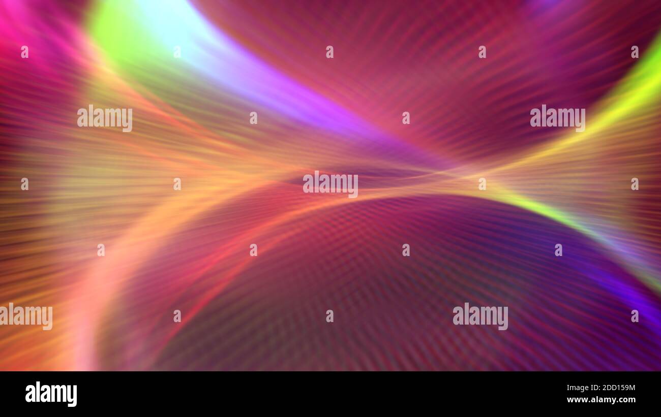 abstract background line light wave colorful illustration render Stock ...