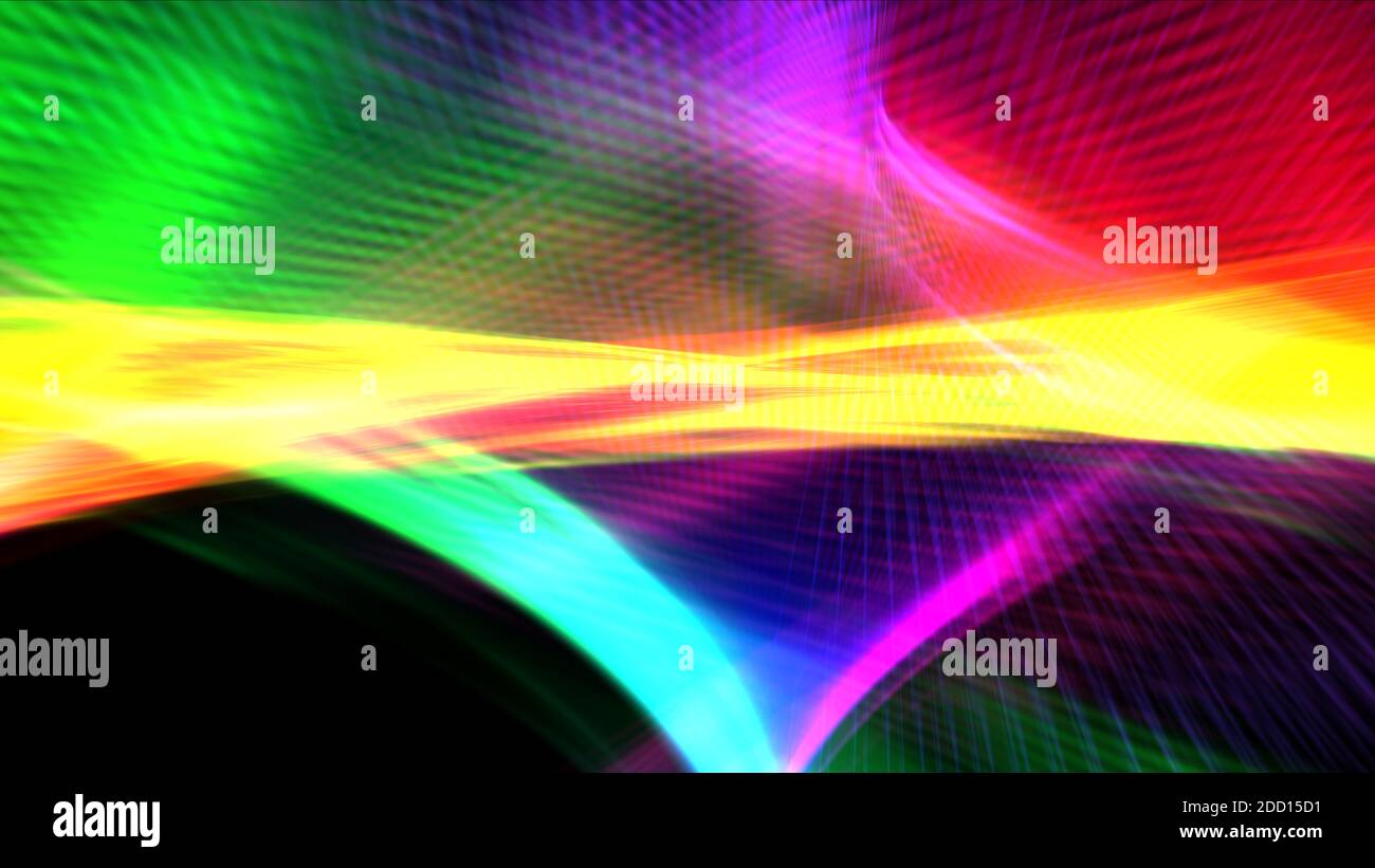 abstract background line light wave colorful illustration render Stock ...