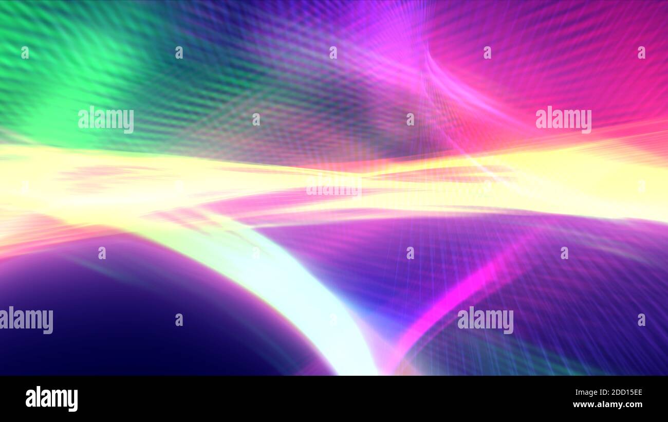 abstract background line light wave colorful illustration render Stock ...