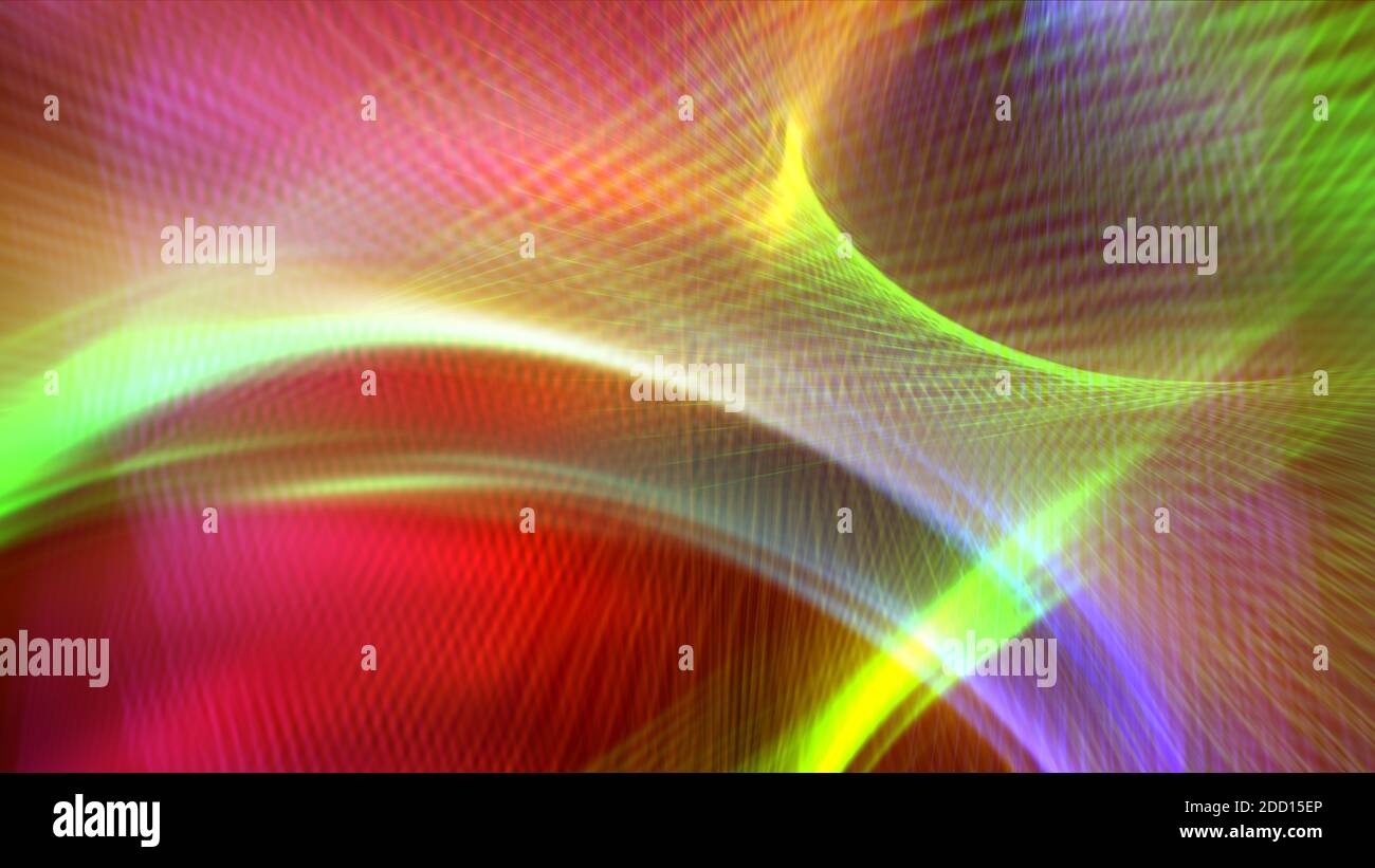 abstract background line light wave colorful illustration render Stock ...