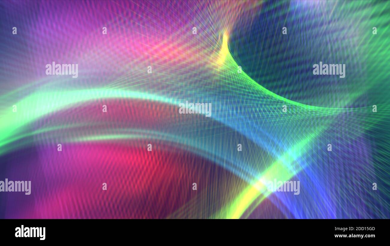 abstract background line light wave colorful illustration render Stock ...
