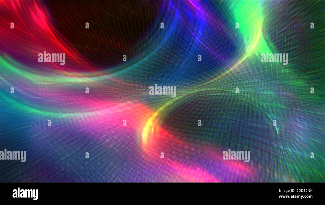 abstract background line light wave colorful illustration render Stock ...