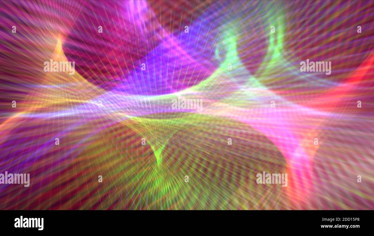 abstract background line light wave colorful illustration render Stock ...