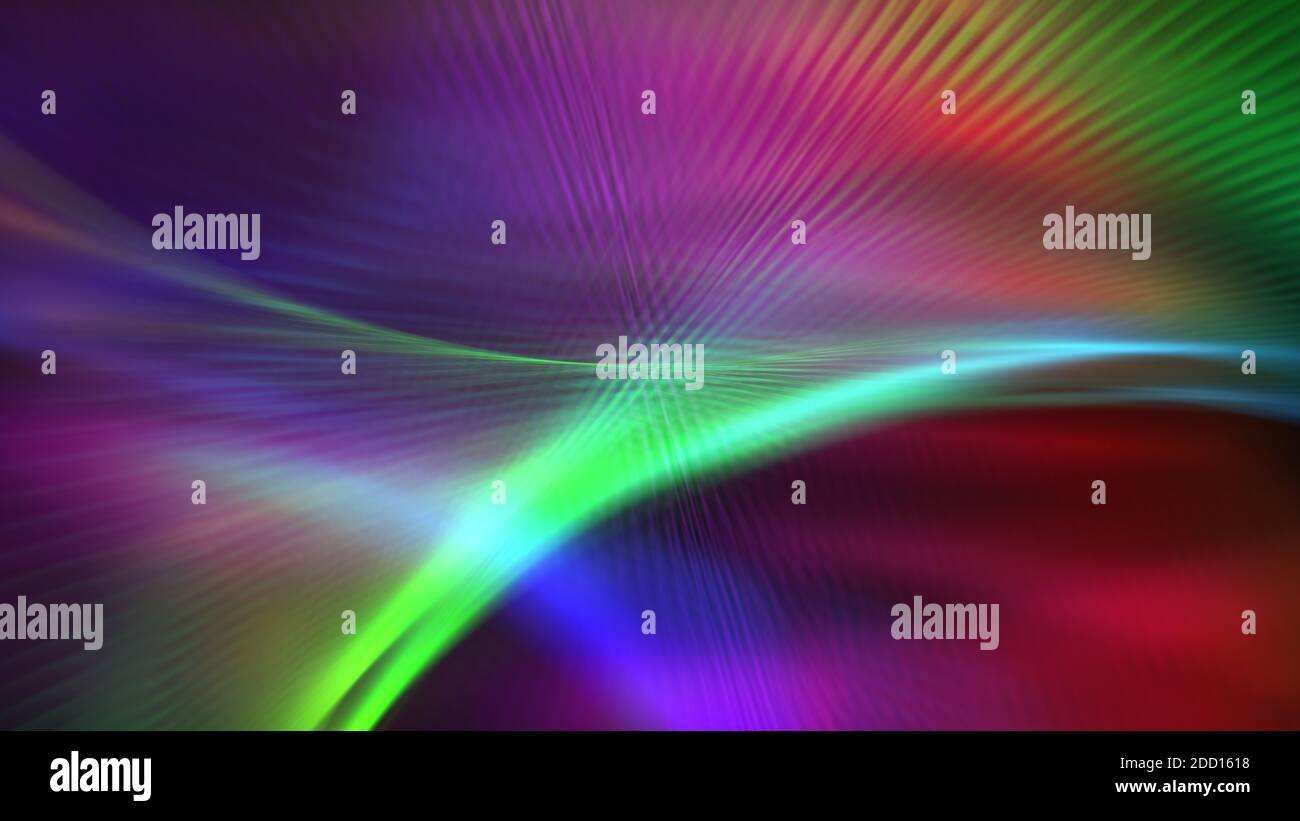 abstract background line light wave colorful illustration render Stock ...