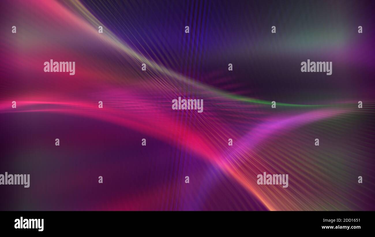 abstract background line light wave colorful illustration render Stock ...