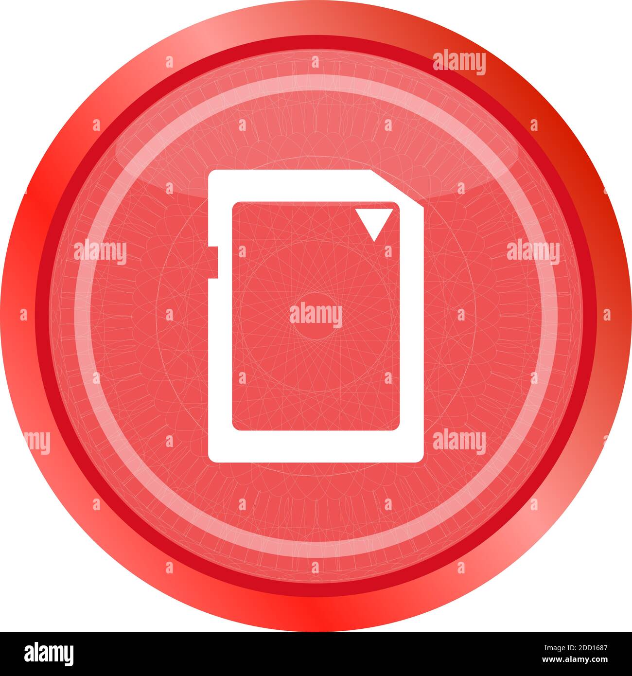 Simple web icon. compact memory card button Stock Photo - Alamy