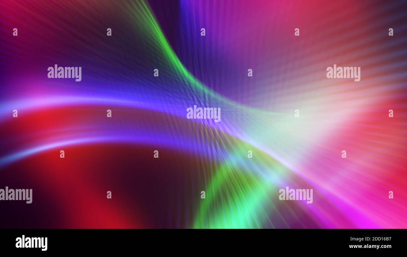 abstract background line light wave colorful illustration render Stock ...