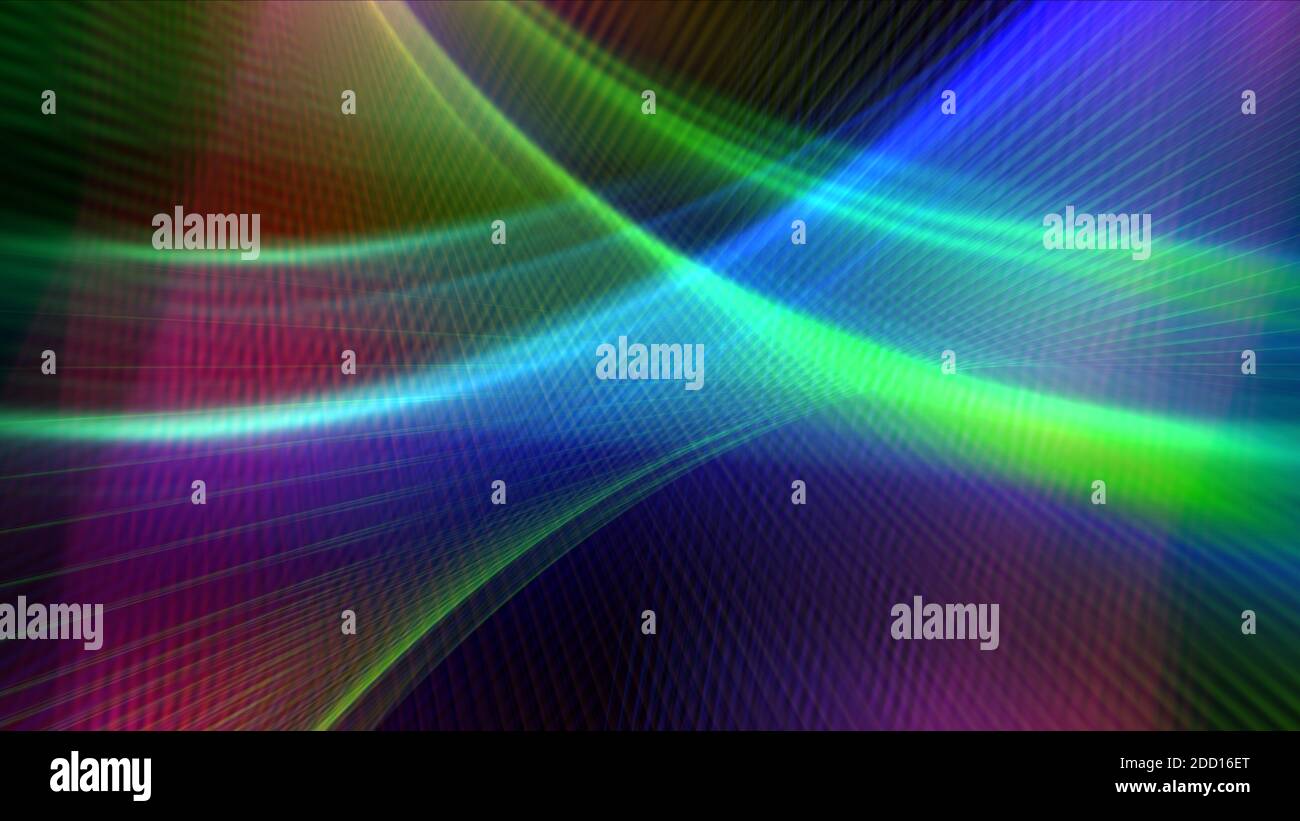 abstract background line light wave colorful illustration render Stock ...
