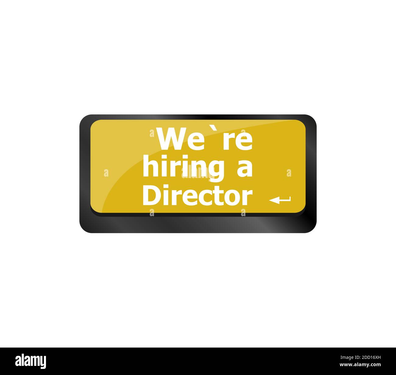 We Are Hiring A Director Job Concept Computer Keyboard Key Stock Photo