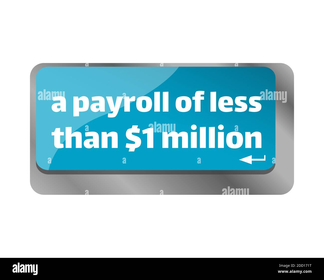 A payroll of less than $1 million . Close up of keyboard, enter ...