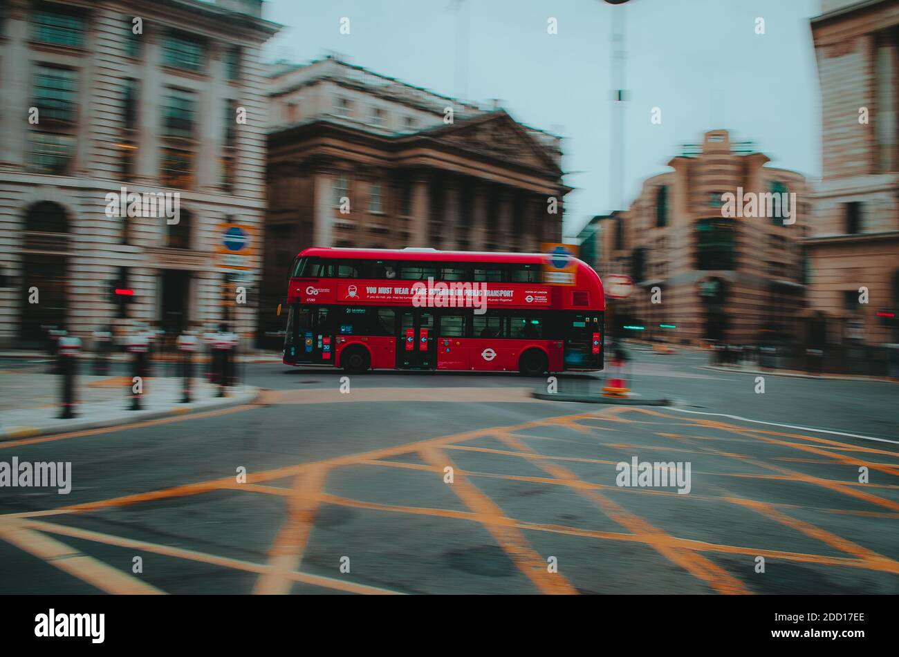 London Bus Stock Photo