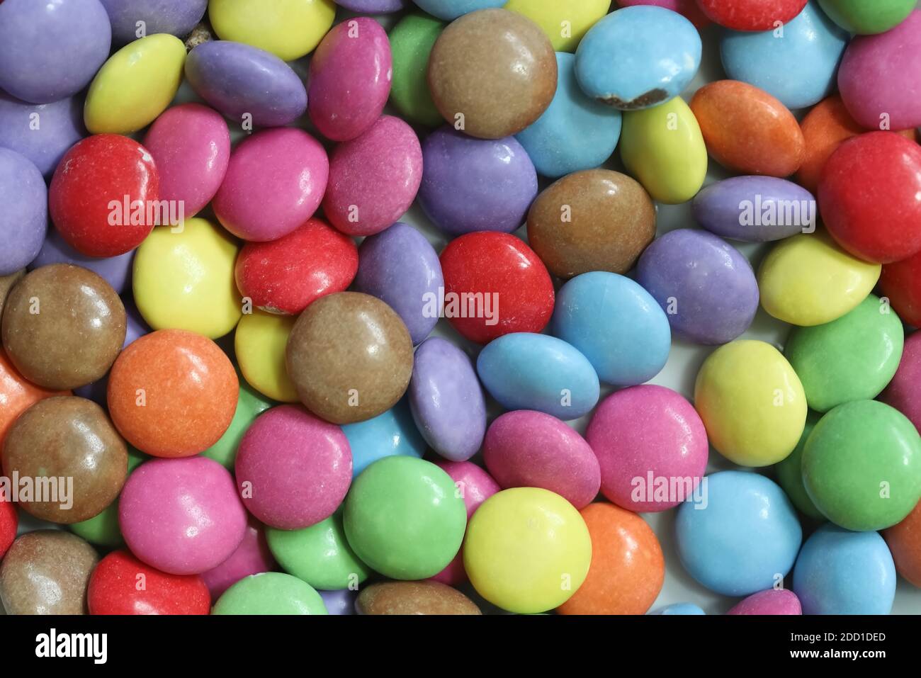 colorful sweets as background pattern Stock Photo