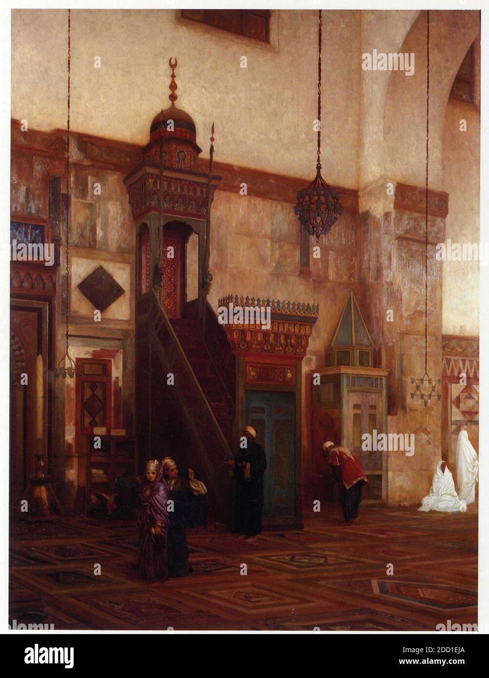 Frederic Leighton.1830-1896.Portions on the Interior of the Grand Mosque of Damascus.1873-1875. Stock Photo