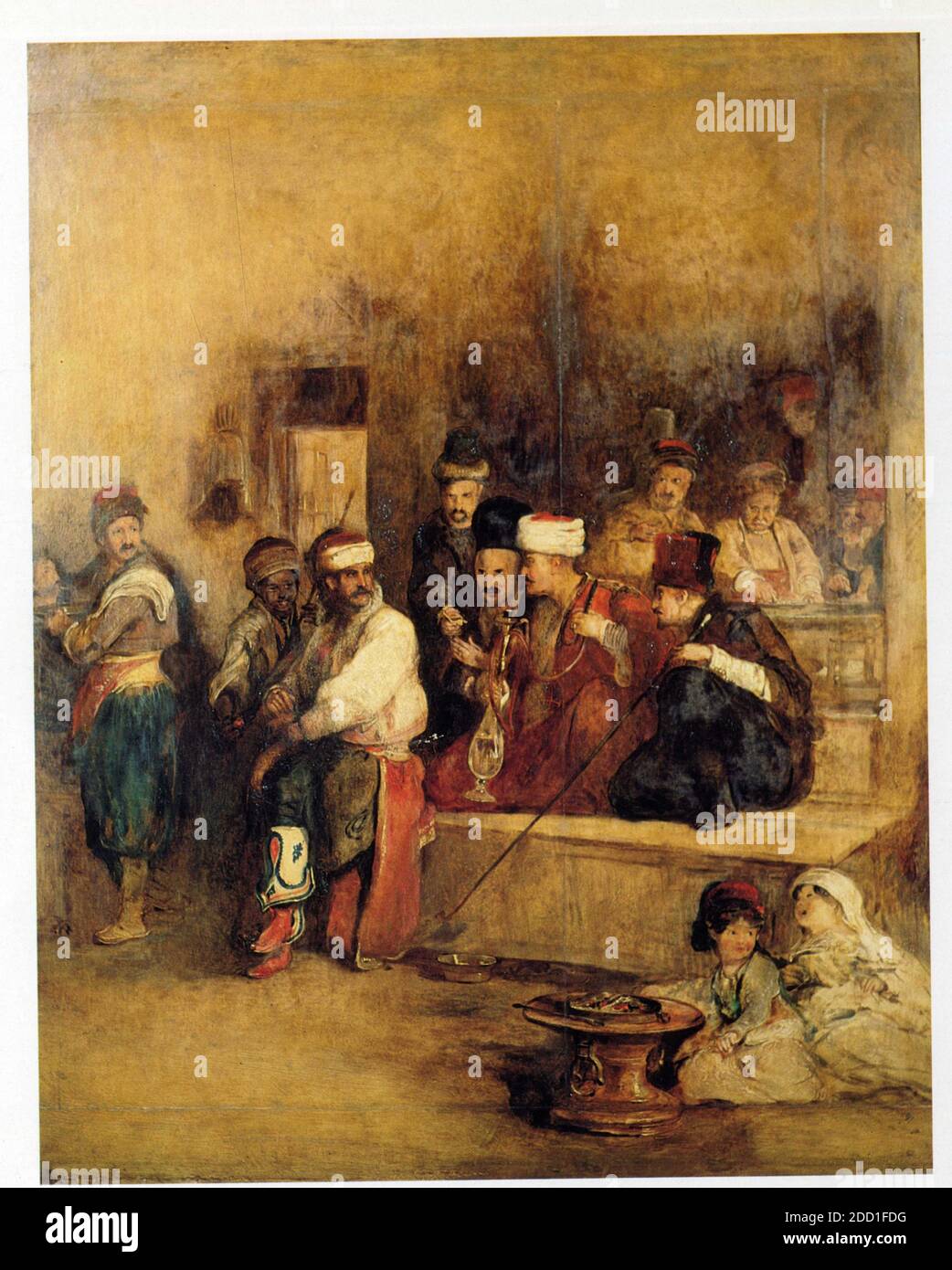 David Wilkie . 1785-1841.The Tartar Messenger Narrating the News of the Victory of St.Jean d'Acre.1840. Stock Photo