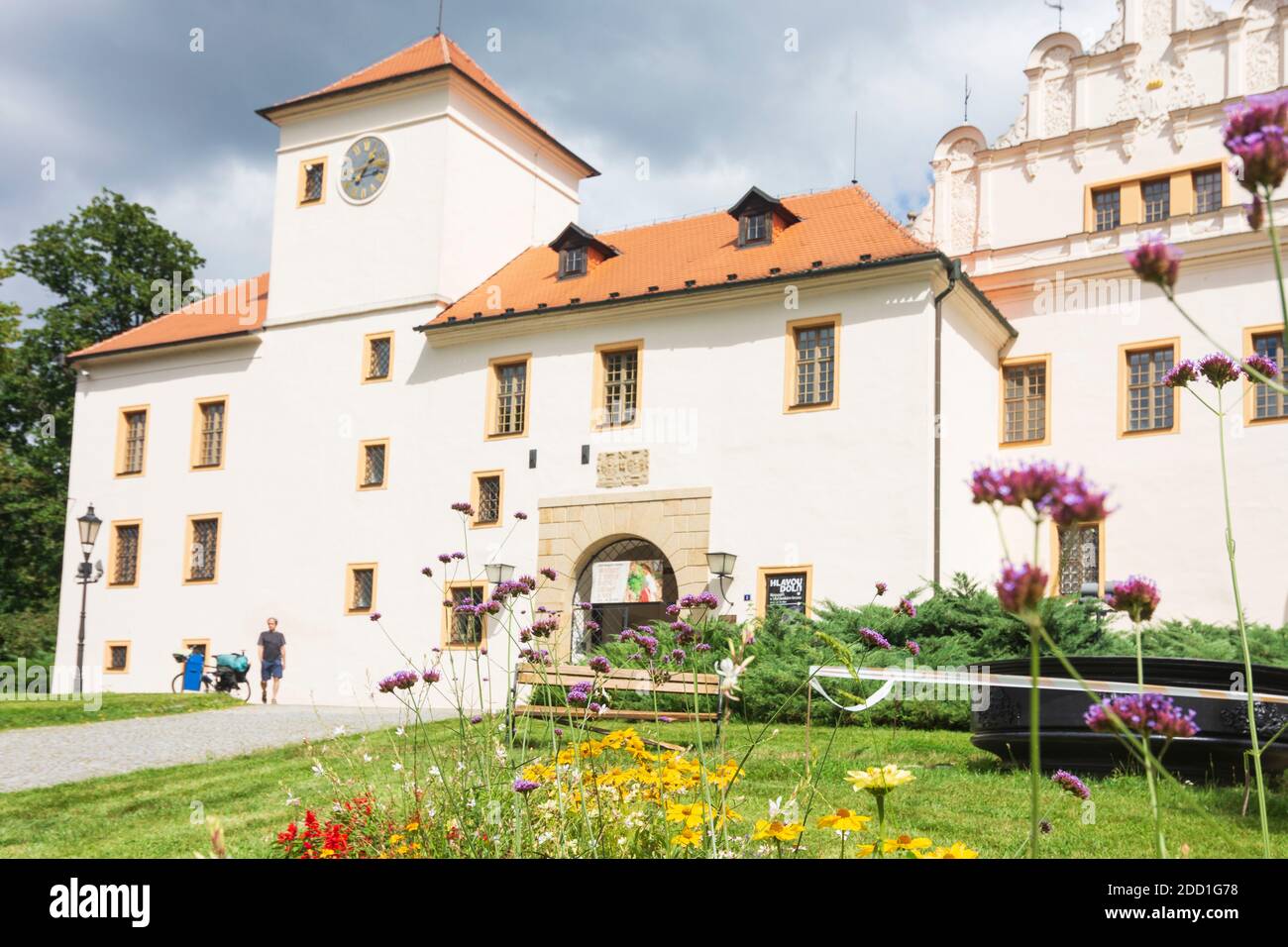 Blansko (Blanz): Blansko (Blanz) Castle in , Jihomoravsky, South Moravia, Südmähren, Czech Stock Photo