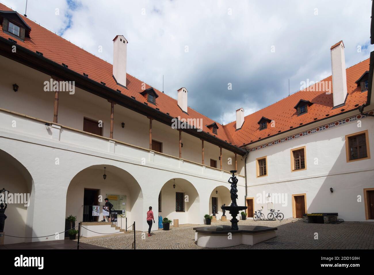 Blansko (Blanz): Blansko (Blanz) Castle in , Jihomoravsky, South Moravia, Südmähren, Czech Stock Photo