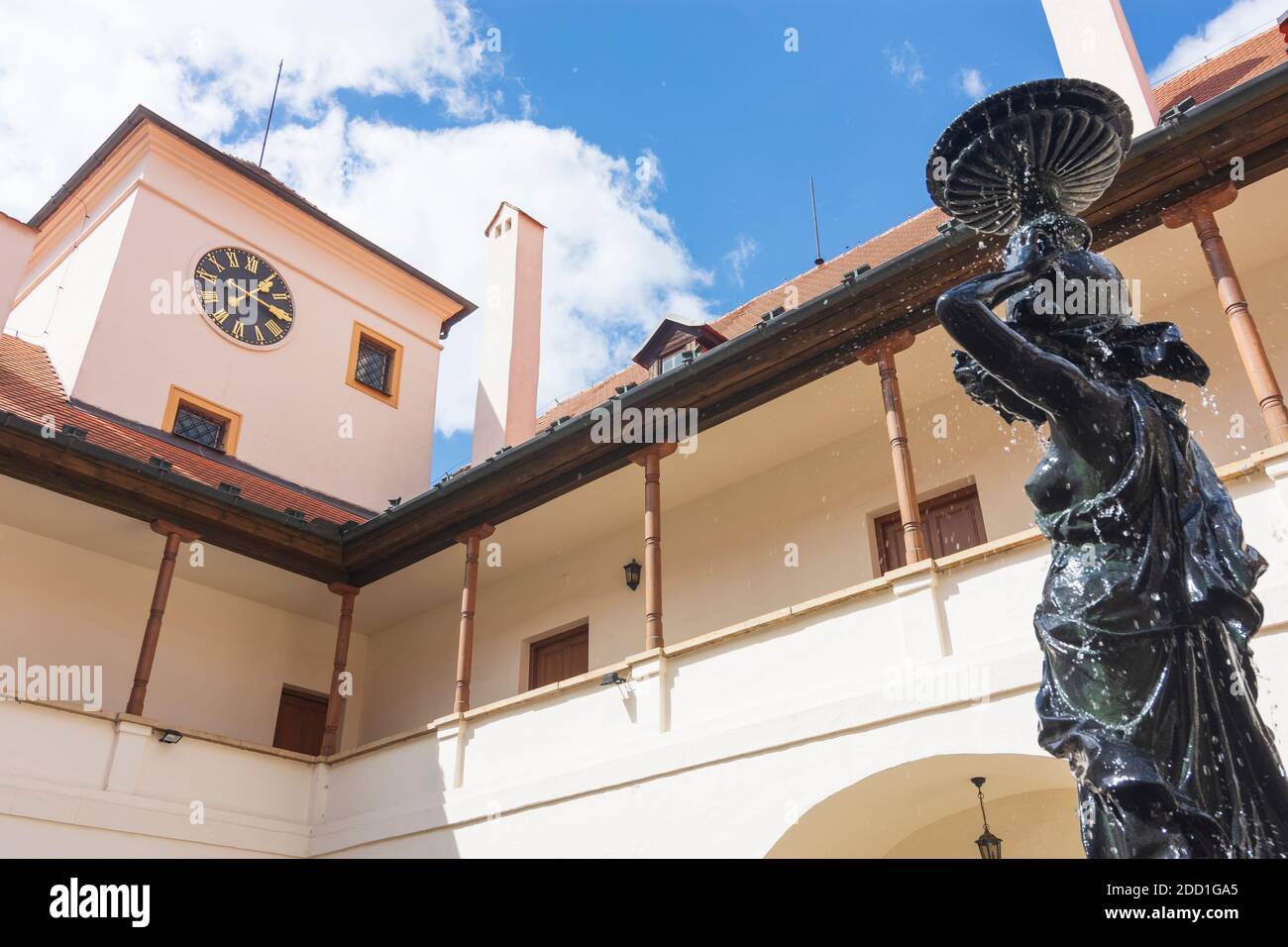 Blansko (Blanz): Blansko (Blanz) Castle in , Jihomoravsky, South Moravia, Südmähren, Czech Stock Photo