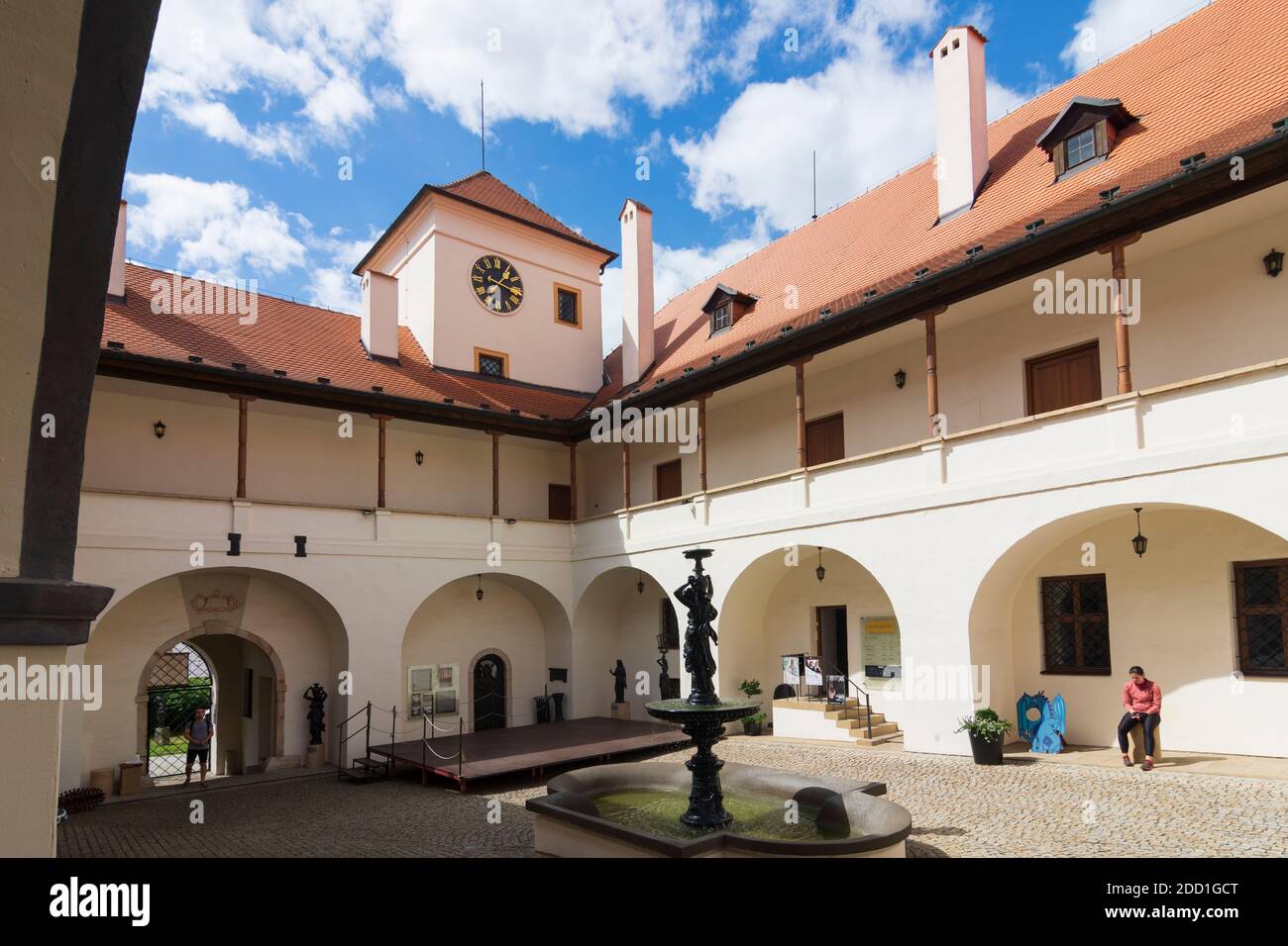 Blansko (Blanz): Blansko (Blanz) Castle in , Jihomoravsky, South Moravia, Südmähren, Czech Stock Photo