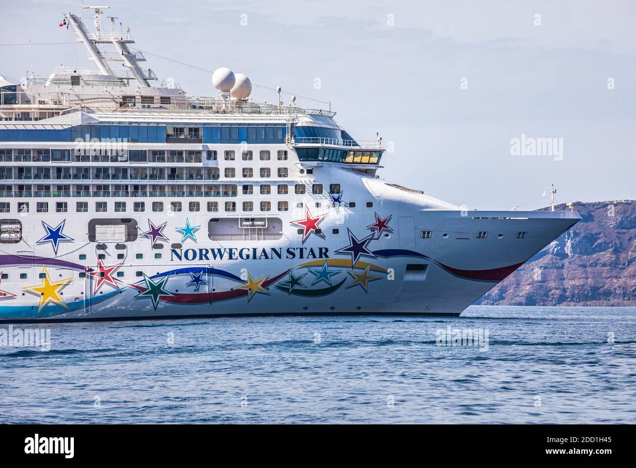 SANTORINI, GREECE - 10.17.19: Cruise ship Norwegian Jade of Norwegian ...