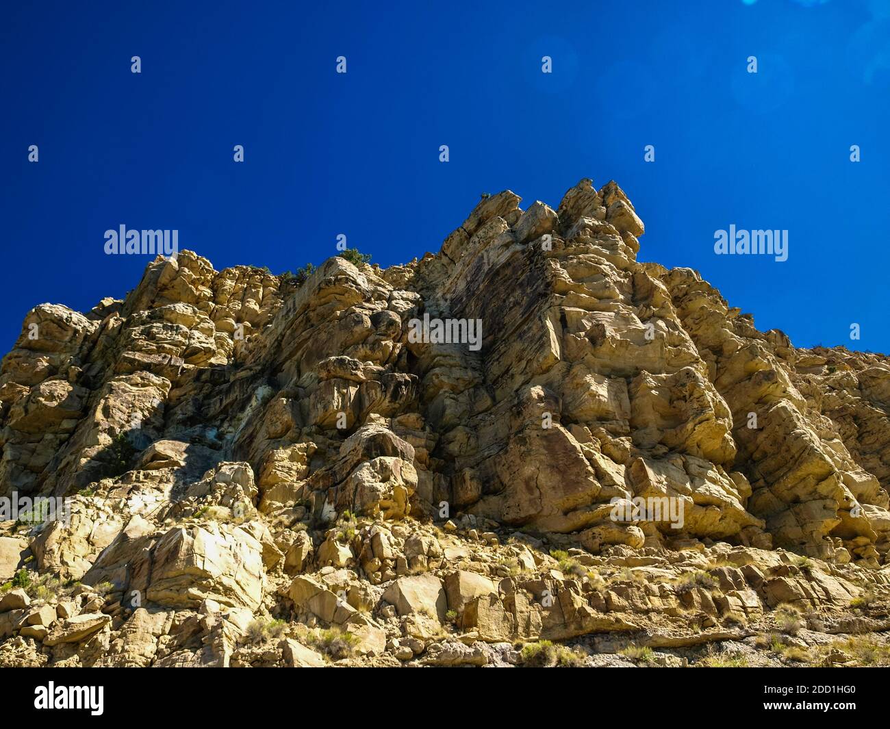 Rock climber's paradise in Utah, Joe's Valley reservoir, Utah, USA