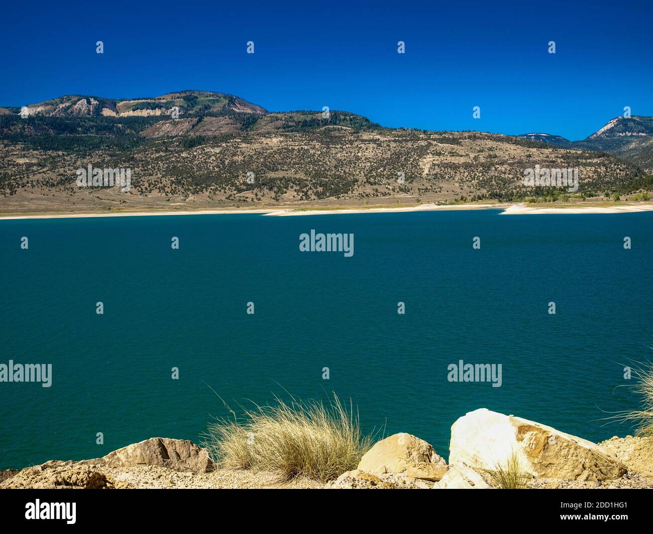 Unique colors and rock formations of Joe's Valley reservoir, Utah, USA