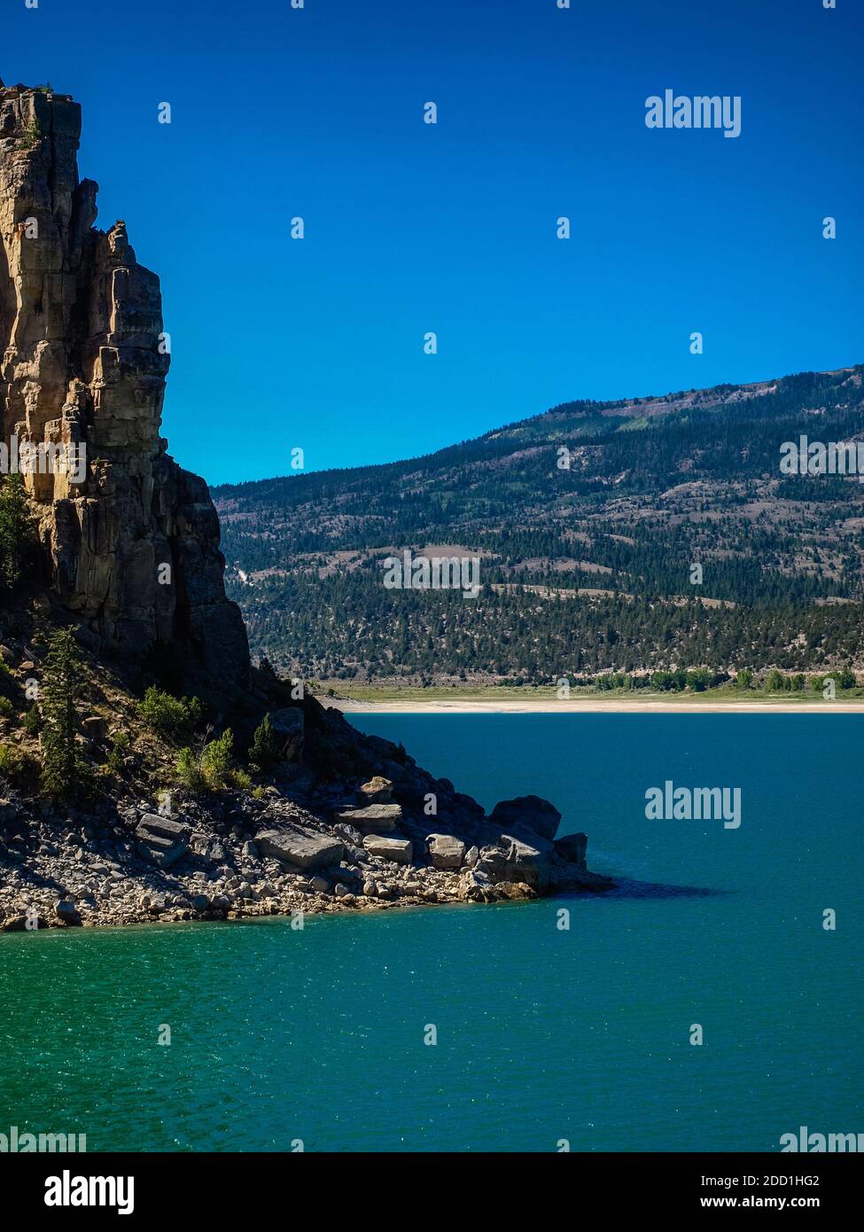 Close to the main hill of the Joe's Valley reservoir, Utah, USA Stock