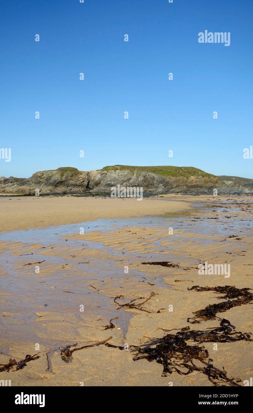Constantine Bay & Beach, North Cornwall, England, UK in September Stock Photo