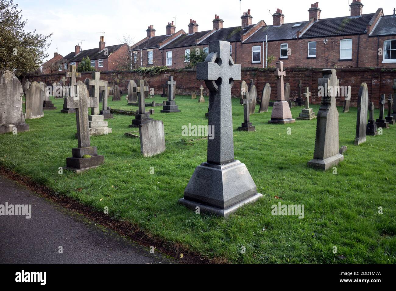 Milverton Cemetery, Leamington Spa, Warwickshire, England, UK Stock