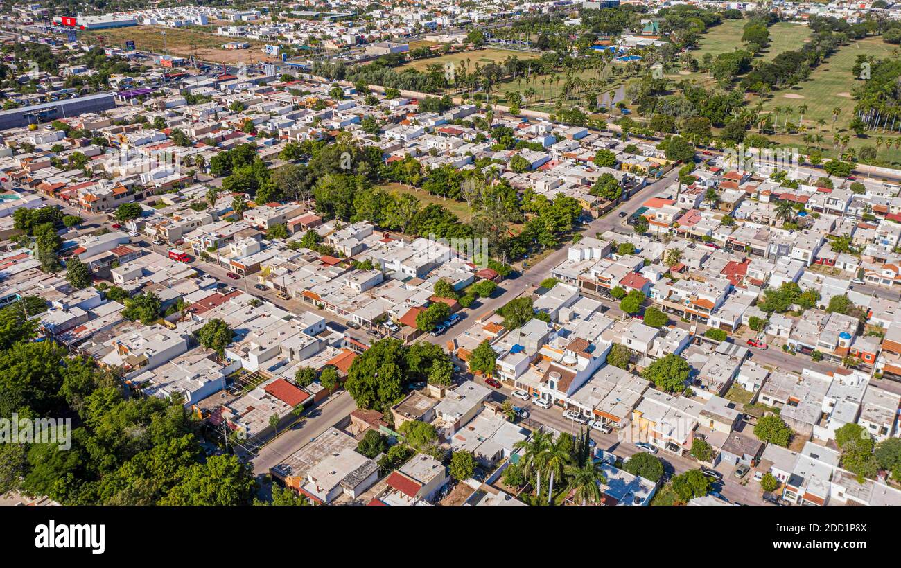 Aerial view of Los Mochis, Sinaloa. City Los Mochis, Mexico (Photo by ...
