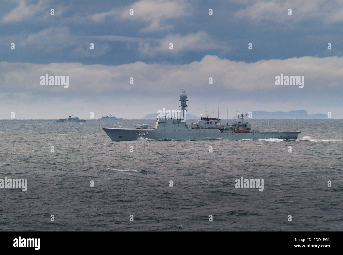 The Danish warship HDMS Thetis Stock Photo