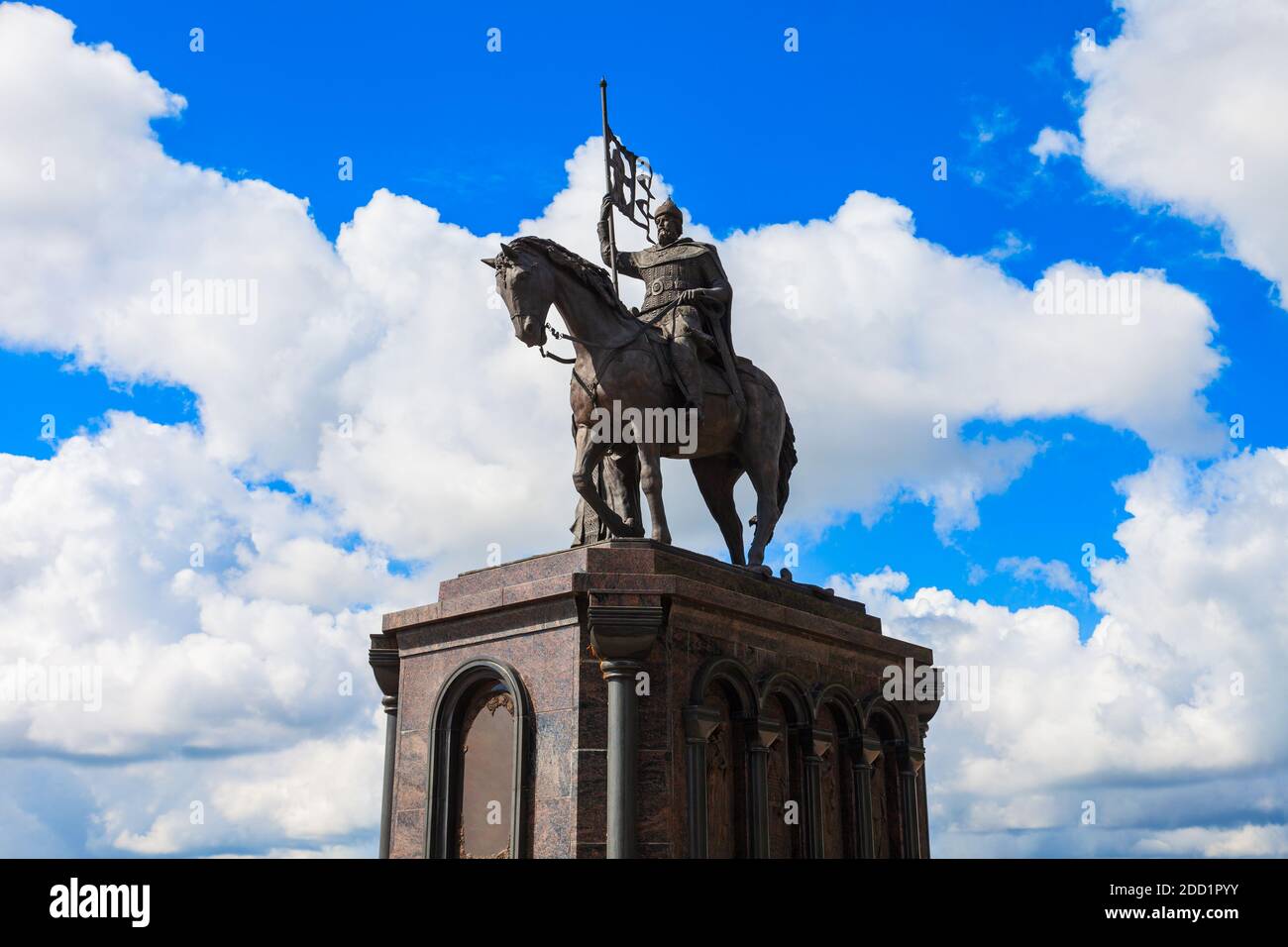 Monument to Grand Prince Vladimir And Saint Fedor in Vladimir city, Golden Ring of Russia Stock Photo