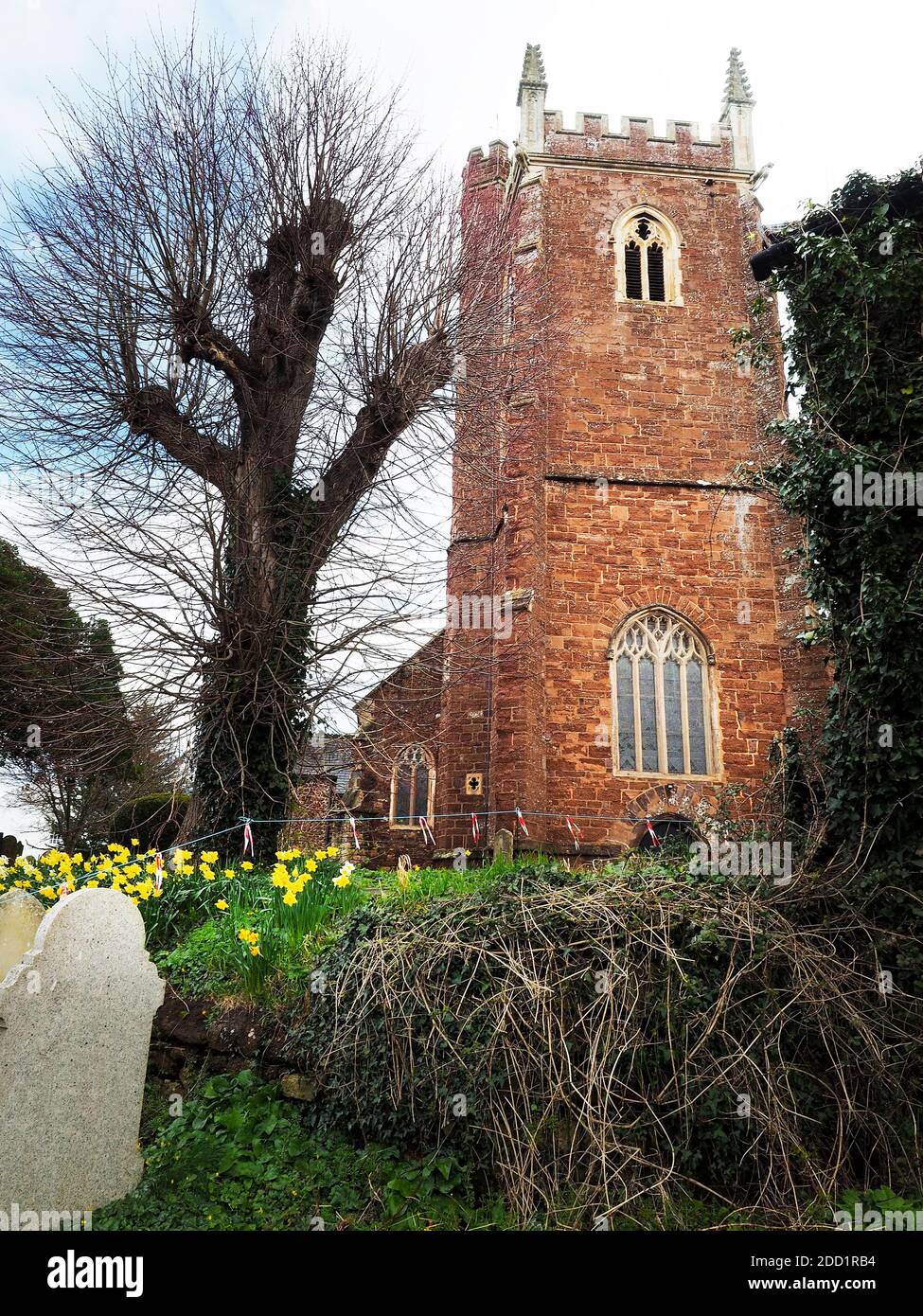 The church of St Michael and All Angels, Alphington is within a former manor and village, now a suburb of the City of Exeter in Devon. Stock Photo