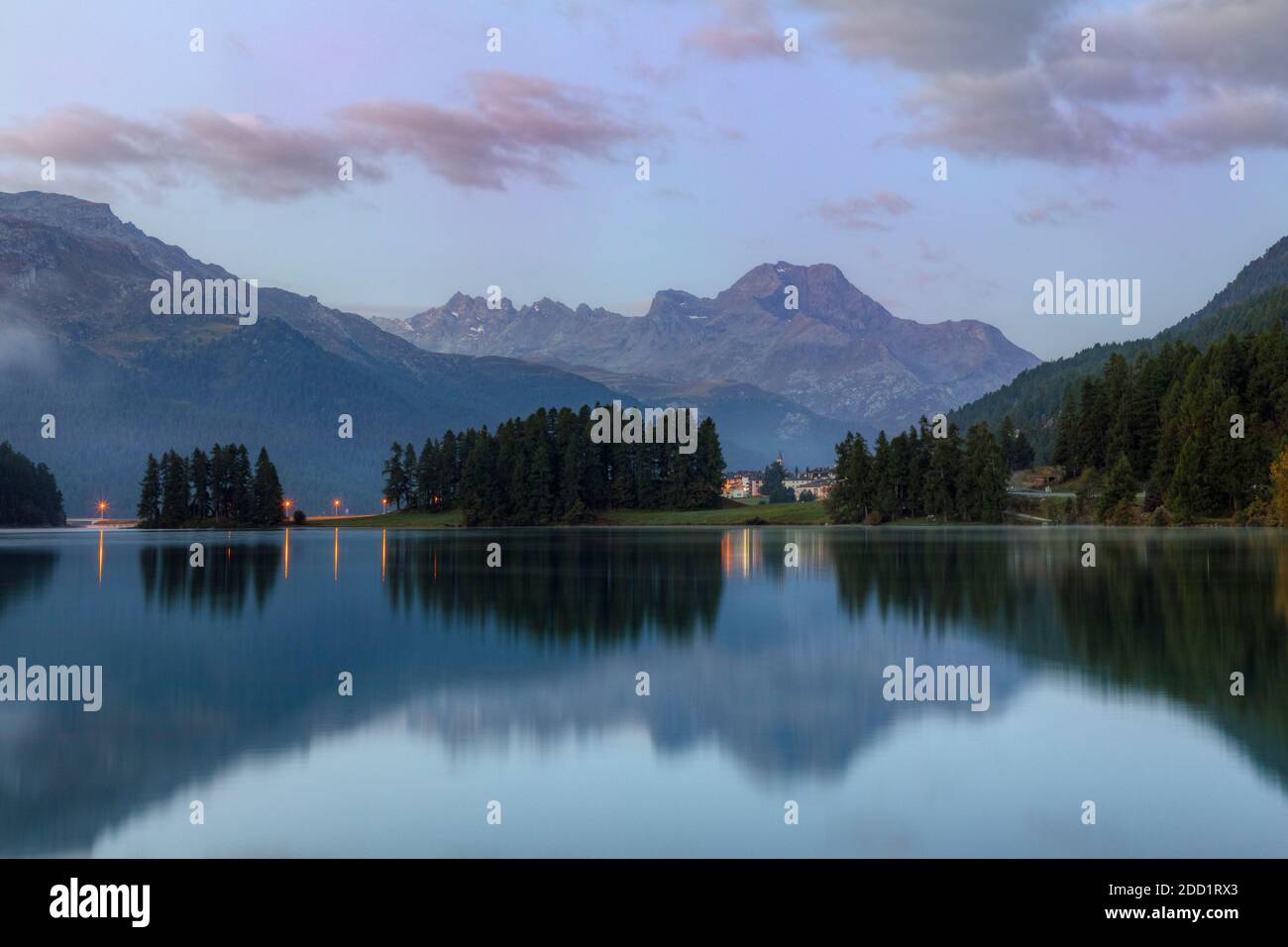 Champfer, Silvaplana, St. Moritz, Grisons, Switzerland, Europe Stock Photo