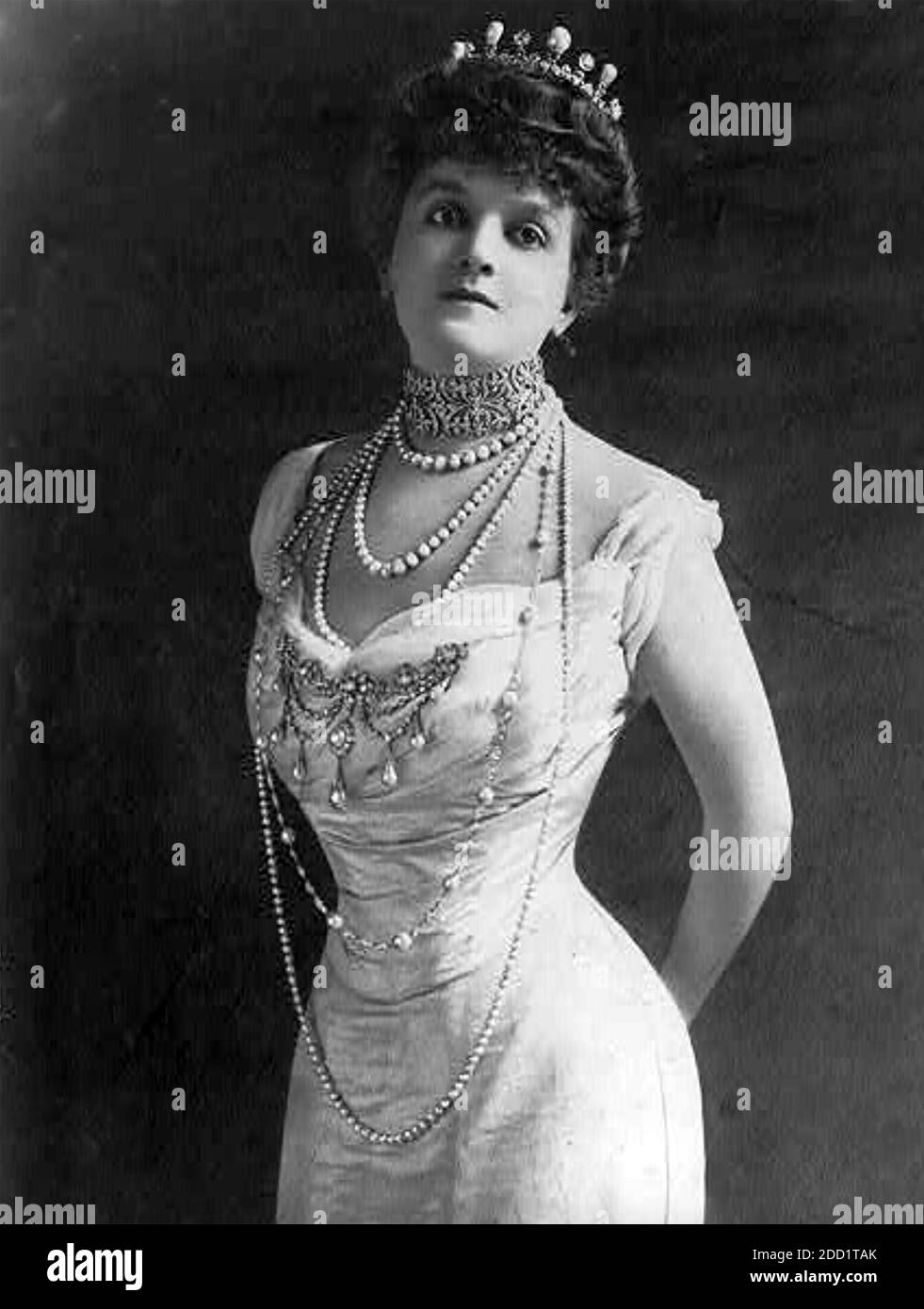 EDITH KINGDON (1864-1921) American stage actress in 1903. She married financier and railroad executive George Jay Gould in 1885. Stock Photo
